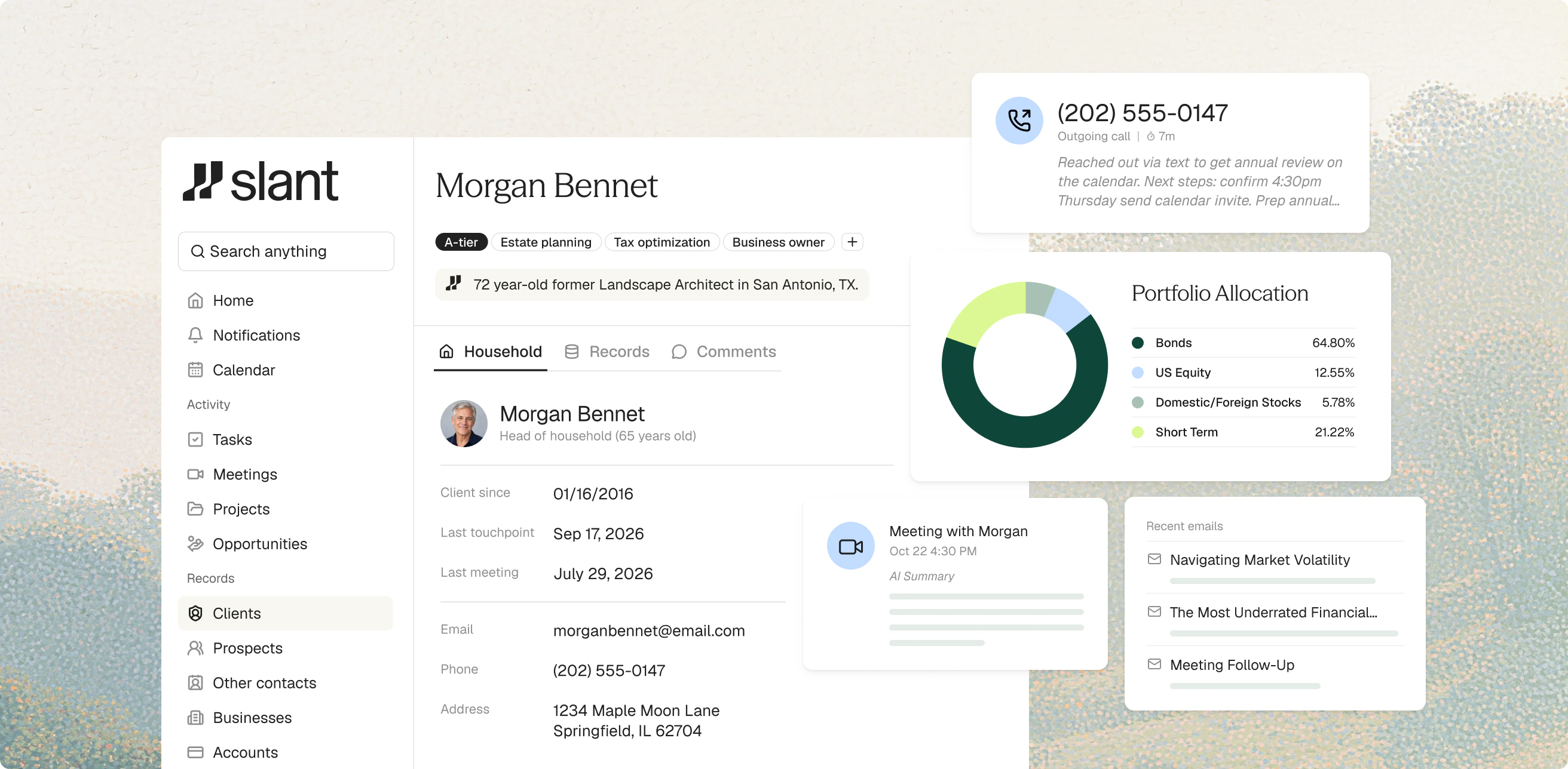 CRM in Slant